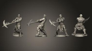 Military figurines orc warrior 6 3d model
