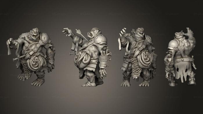 Military figurines (Orc Zombie 2, STKW_10728) 3D models for cnc