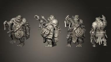 Military figurines Orc Zombie 2 3d model