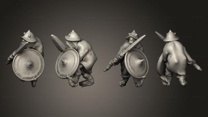 Military figurines (orc1 STRUTTED, STKW_10732) 3D models for cnc