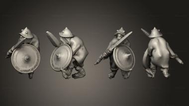 Military figurines orc1 STRUTTED 3d model