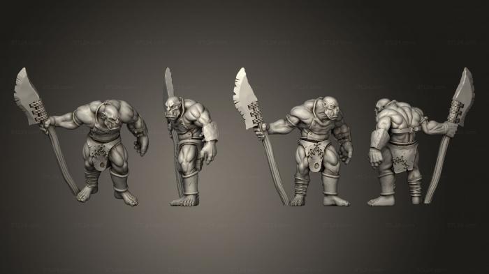 Military figurines (Orc 02, STKW_10733) 3D models for cnc