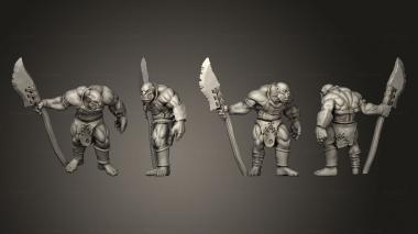 Military figurines Orc 02 3d model