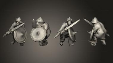 Military figurines orc2 STRUTTED 3d model