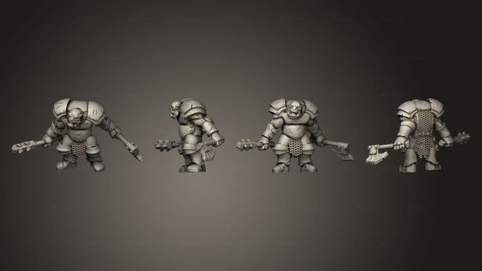 Military figurines (Orc 03, STKW_10735) 3D models for cnc