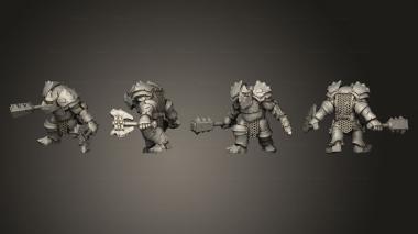 Military figurines Orc 04 3d model