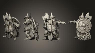 Military figurines orccommand STRUTT 3d model