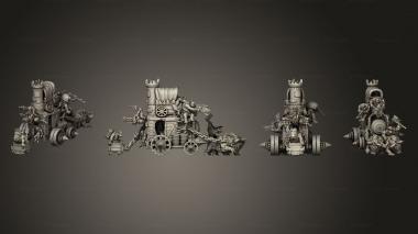 Military figurines ORK Crazy Train 3d model