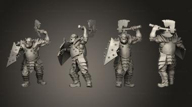 Military figurines Ork heavy 3d model