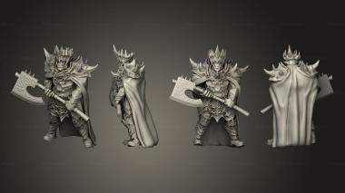 Military figurines Ork king 3d model