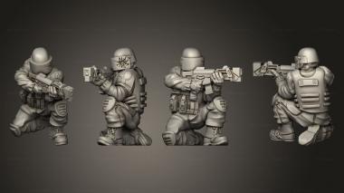 Military figurines Ork Swat 3d model
