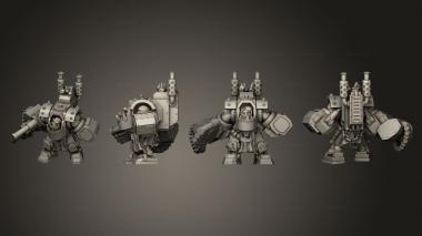 Military figurines Ork Warboss 3d model