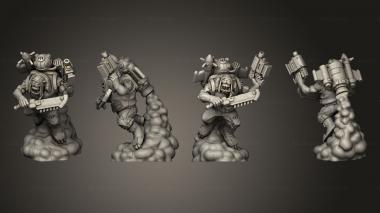 Military figurines Orkz Jumper 2 3d model