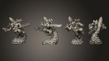 Military figurines Orkz Jumper 4 3d model