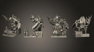 Military figurines Orkz Maddokz 3d model