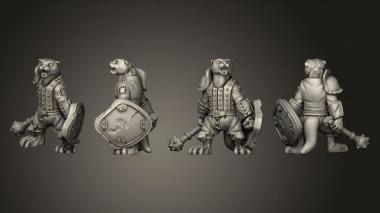 Military figurines otter swords duncan shadow 3d model