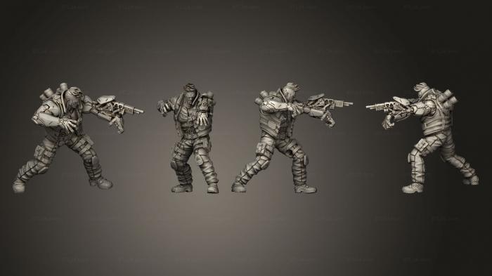 Military figurines (Outrunner Manxx 2, STKW_10780) 3D models for cnc