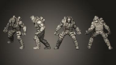 Military figurines Outrunner Manxx 3d model