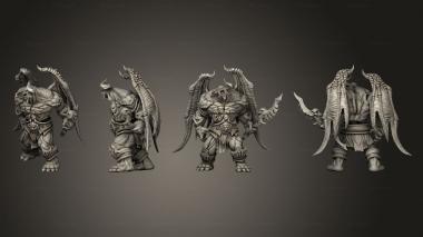 Military figurines Outworld Crushers Pre 3d model