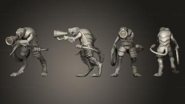 Military figurines Overseer 2 3d model