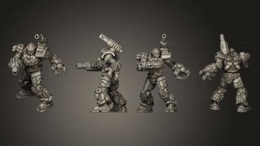 Military figurines pa robot 2 3d model