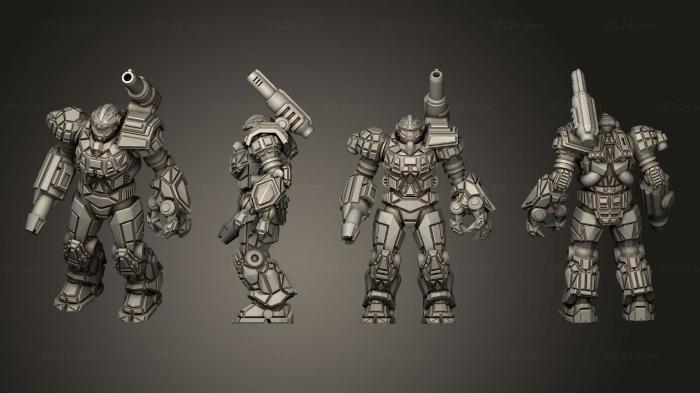 Military figurines (PA Sttatic  Warrior, STKW_10793) 3D models for cnc