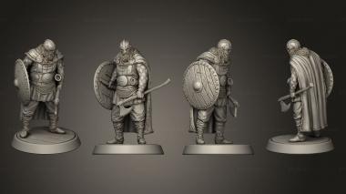 Military figurines Padded Warrior 3d model