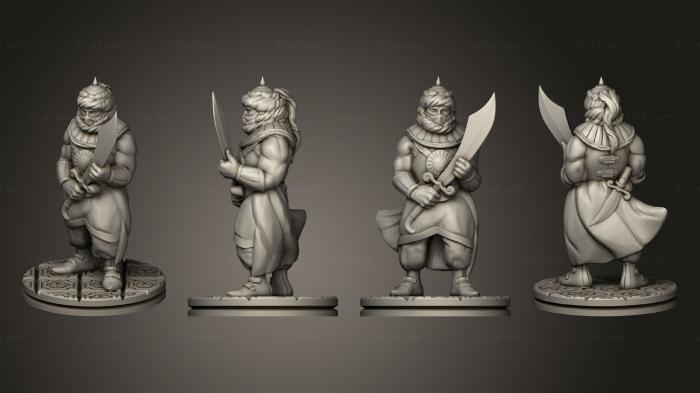 Military figurines (Palace Guard A Based, STKW_10804) 3D models for cnc