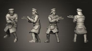 Military figurines Palace Security Captain pose 1 3d model