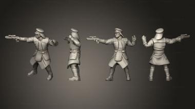 Military figurines Palace Security Captain pose 2 3d model