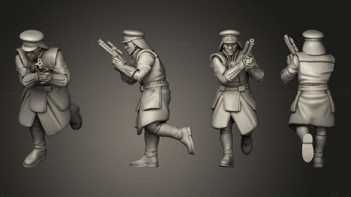 Military figurines (Palace Security Captain pose 3, STKW_10814) 3D models for cnc