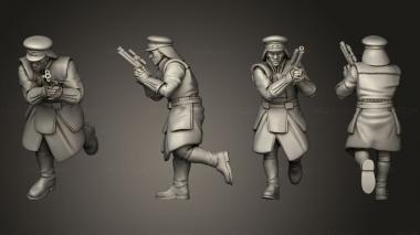 Military figurines Palace Security Captain pose 3 3d model