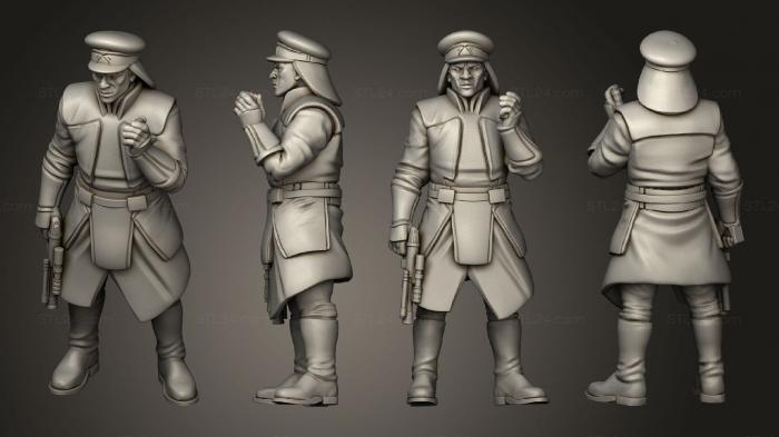 Military figurines (Palace Security Captain pose 4, STKW_10815) 3D models for cnc