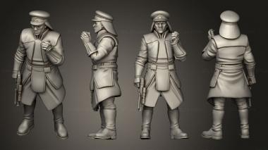 Military figurines Palace Security Captain pose 4 3d model