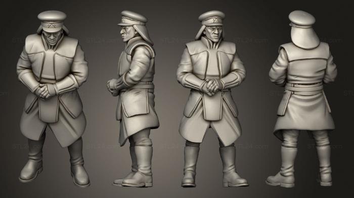 Military figurines (Palace Security Captain pose 5, STKW_10816) 3D models for cnc