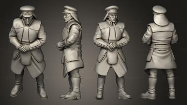 Military figurines Palace Security Captain pose 5 3d model