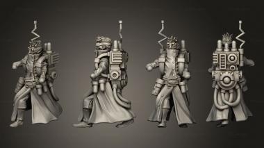 Military figurines Paracausalist modular body 2 Hweapon 3d model