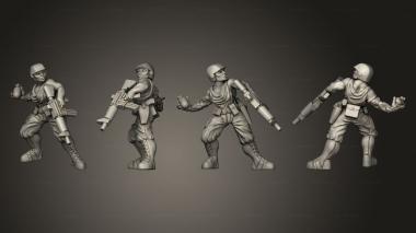 Military figurines Paramilitary Grenadier 3d model