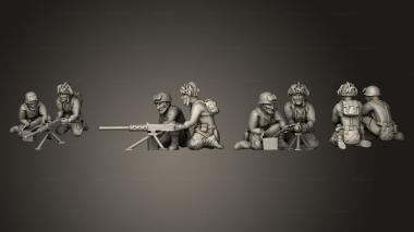 Military figurines paratrooper 01 3d model