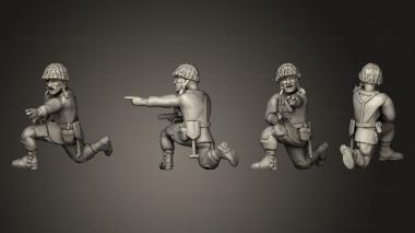 Military figurines paratrooper 02 3d model