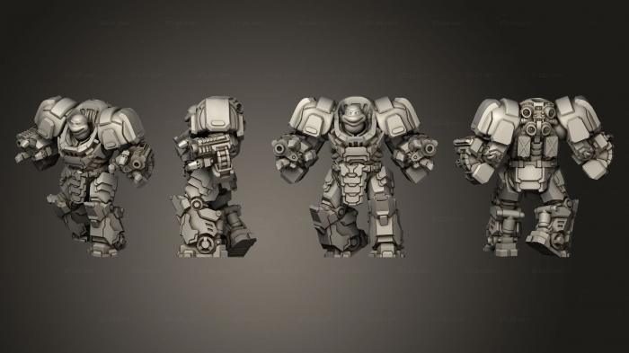 Military figurines (paratrooper Toortle 02, STKW_10836) 3D models for cnc