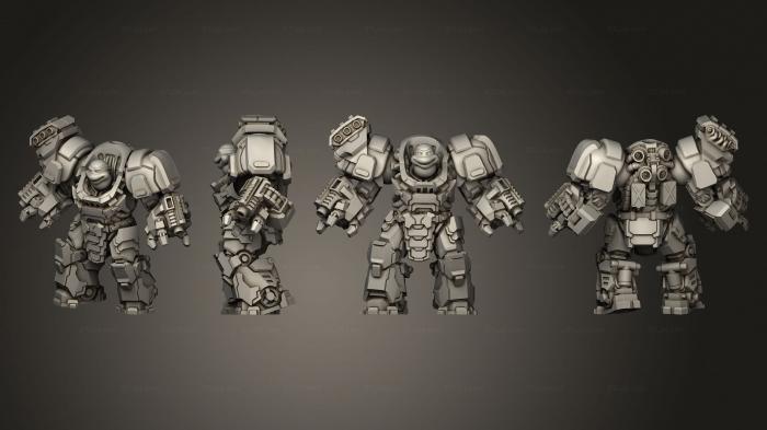 Military figurines (paratrooper Toortle 03, STKW_10837) 3D models for cnc