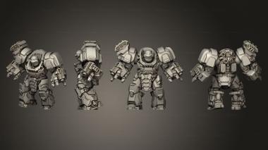 Military figurines paratrooper Toortle 03 3d model