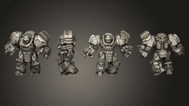 Military figurines paratrooper Toortle 04 3d model