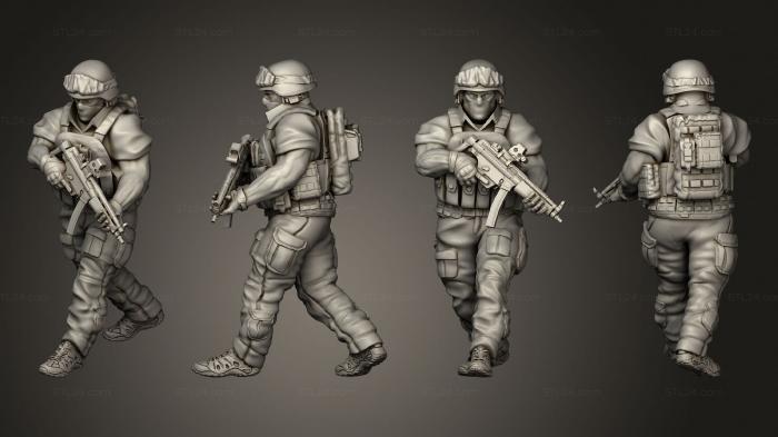 Military figurines (Paratrooper 02, STKW_10840) 3D models for cnc