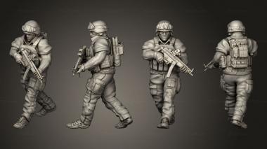 Military figurines Paratrooper 02 3d model
