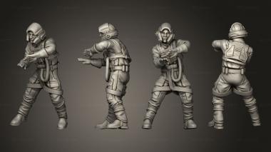 Military figurines paratrooper 10 3d model