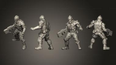 Military figurines Patriot 77 3d model