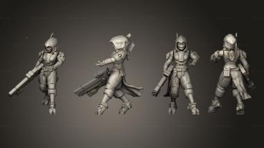 Military figurines Pemdas Assault Rifle 04 3d model