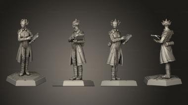 Military figurines Petaloid Scientist 3d model